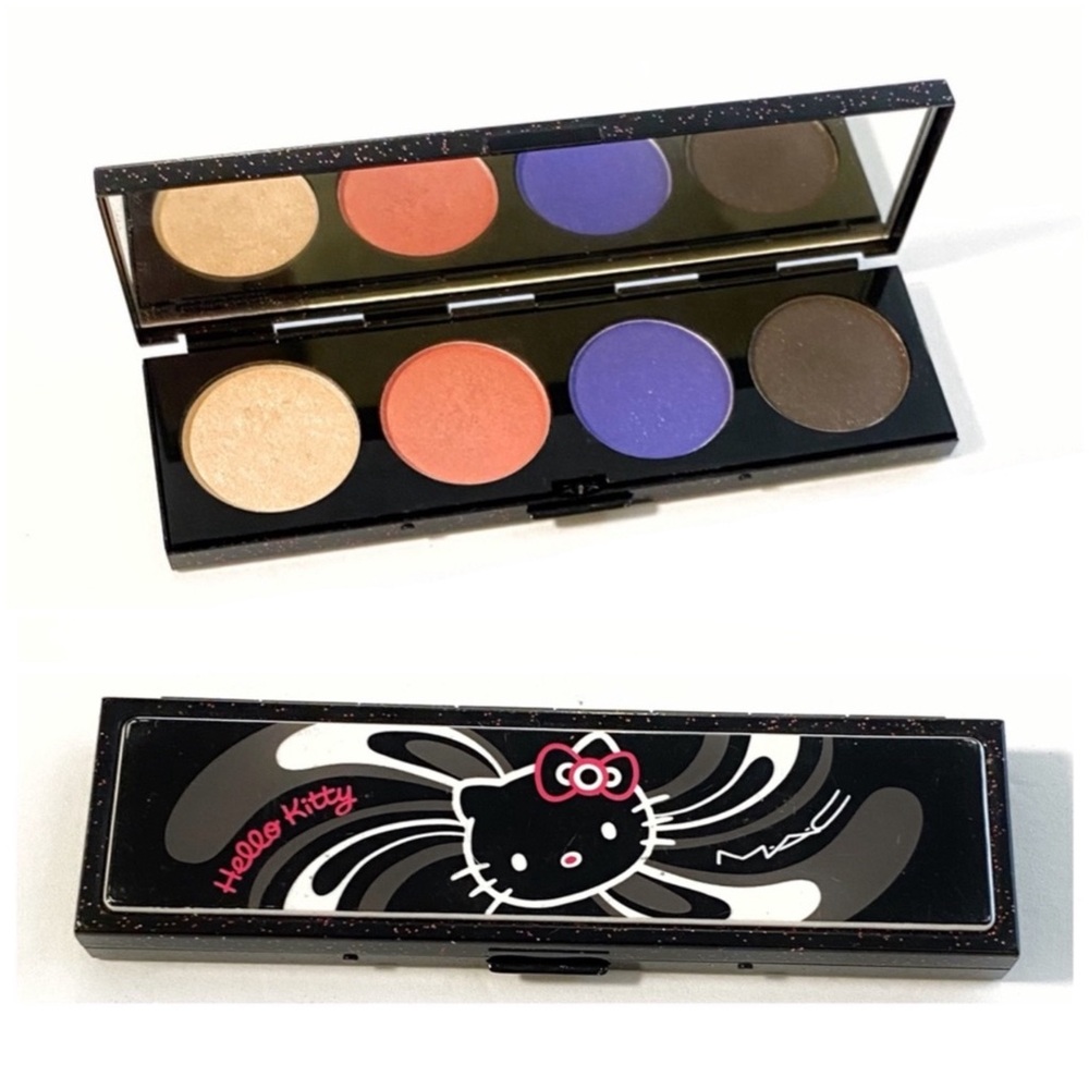 MAC Cosmetics Hello Kitty Lucky Tom cream purple brown eye shadow makeup palette
